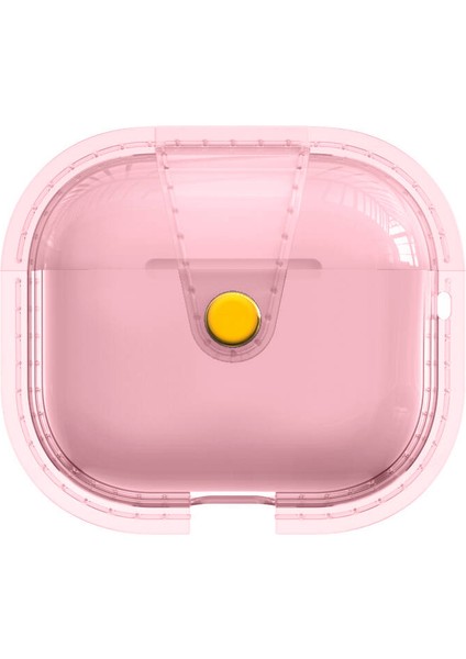 Airpods 3. Nesil Uyumlu Kflg Airbag 33 Darbelere Karşı Dayanıklı Magnetik Kılıf-Pembe