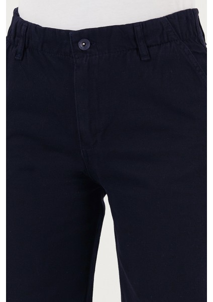 Pamuklu Standart Fit Yüksek Bel Geniş Paça Pantolon Bayan Pantolon 668YP5344 indirimleri