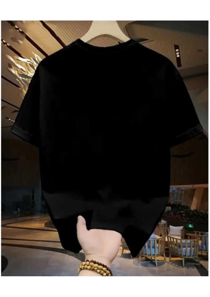 Maloçbey Modern Black Baskılı Oversize Unisex Basic O Yaka T-Shirt fiyatları