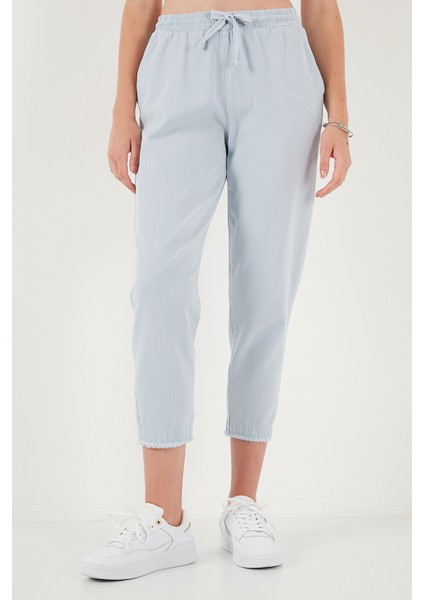 Pamuklu Normal Bel Regular Fit Düz Paça Pantolon Bayan Pantolon 668YP42282S4 fiyatları
