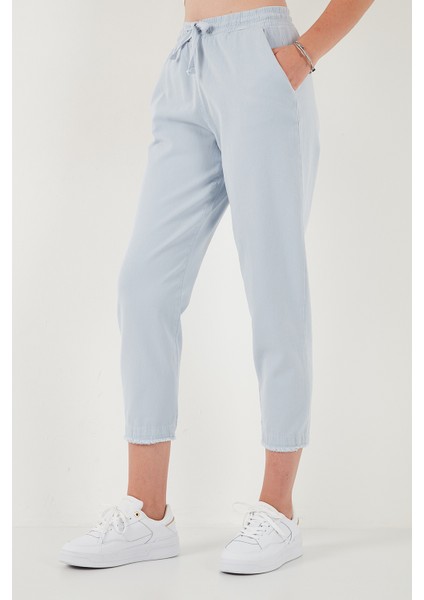 Pamuklu Normal Bel Regular Fit Düz Paça Pantolon Bayan Pantolon 668YP42282S4 fırsatları