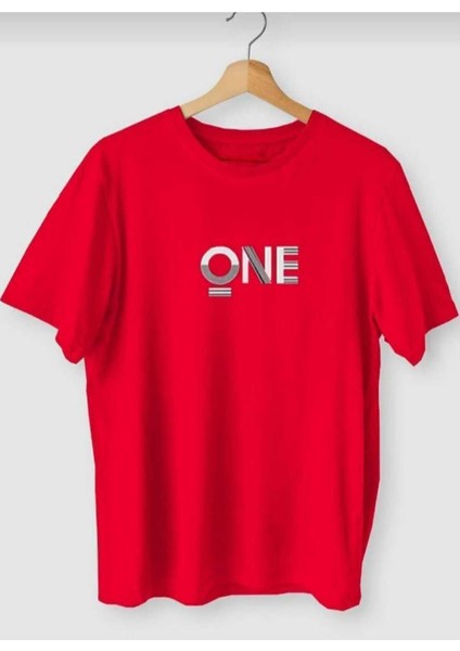 Malkoçbey One Baskılı Oversize Unisex Basic T-Shirt
