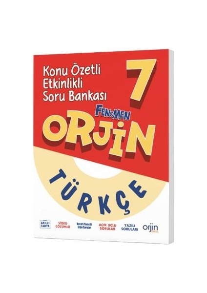 Orjin 7.sınıf Türkçe Konu Özetli Etkinlikli Soru Bankası