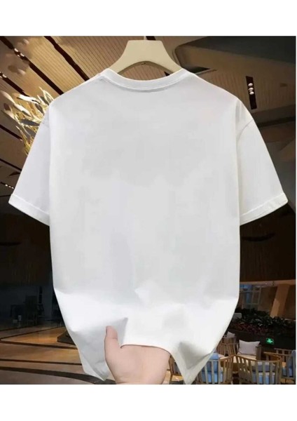 Maloçbey 3 Çizgi Baskılı Oversize Unisex Basic O Yaka T-Shirt fiyatları