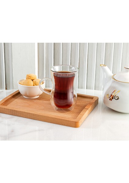 Benito Çift Camlı Çay Bardağı - Tekli - 200 ml