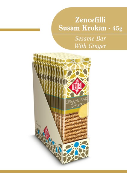 Zencefilli Susam Krokan 45 G x 12 Adet