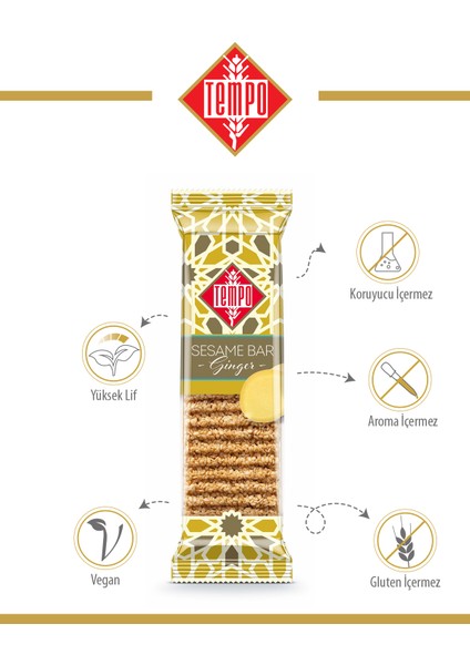 Zencefilli Susam Krokan 45 G x 12 Adet modelleri