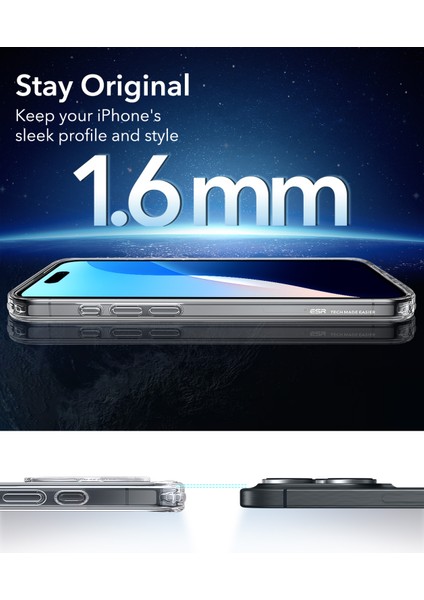 Apple iPhone 16 Pro Kılıf + Ekran Koruyucu Set Halolock Magsafe Classic Hybrid Silikon - Buzlu Şeffaf indirimleri