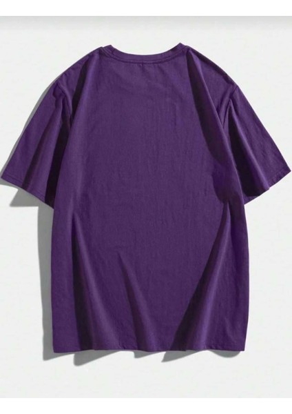 Pusula Sırt Baskılı Oversize Basic O Yaka Unisex T-Shirt fiyatları