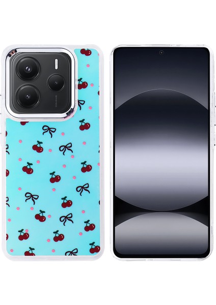 Redmi Note 14 5g Kılıf Airbag Tasarımlı Sah Hadra Kapak - Kiraz