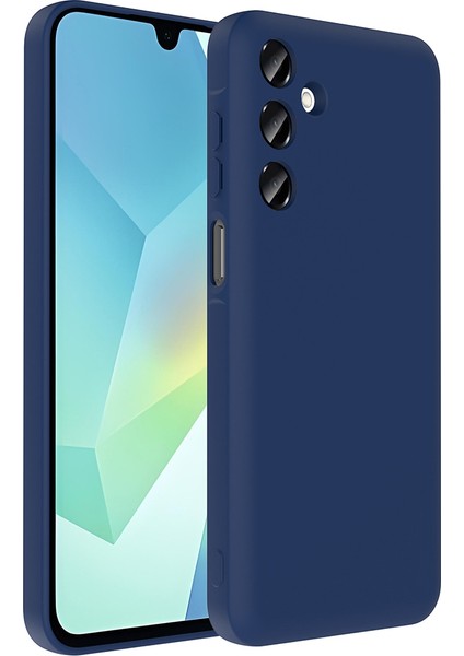 Galaxy A16 Kılıf Kamera Korumalı Kartlık Hazneli Sah Vitra Kapak - Lacivert