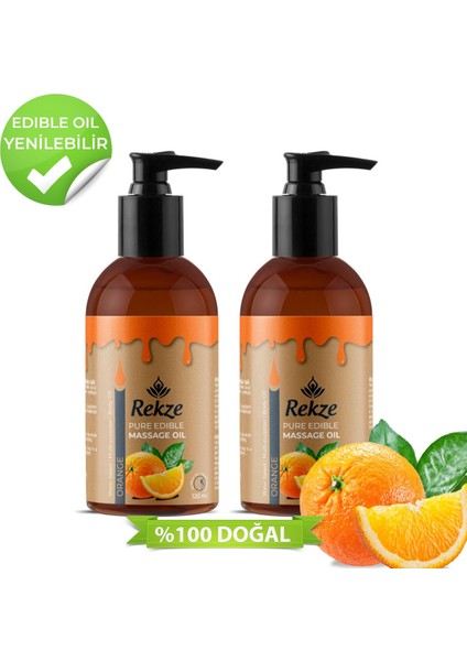 Portakal Aromalı Vücut Masaj Yağı 2 Adet 120 ml