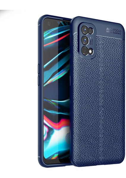 Realme 7 Pro Kılıf Kflg Niss Silikon Kapak-Lacivert
