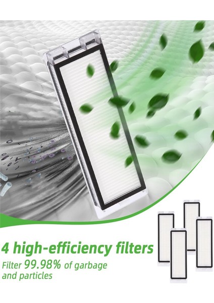 Qs/q Maxv/q Pro Robot Süpürge Ana Yan Fırça Hepa Filtreler Paspas Bezi Toz Torbaları (Yurt Dışından) modelleri