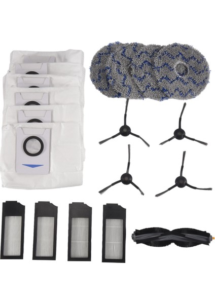 X1 Omni Turbo Vakum Robotu Aksesuarları Yedek Parçalar Ana Fırça Silindiri Yan Filtre Paspas Pedleri Toz Torbası (Yurt Dışından) modelleri
