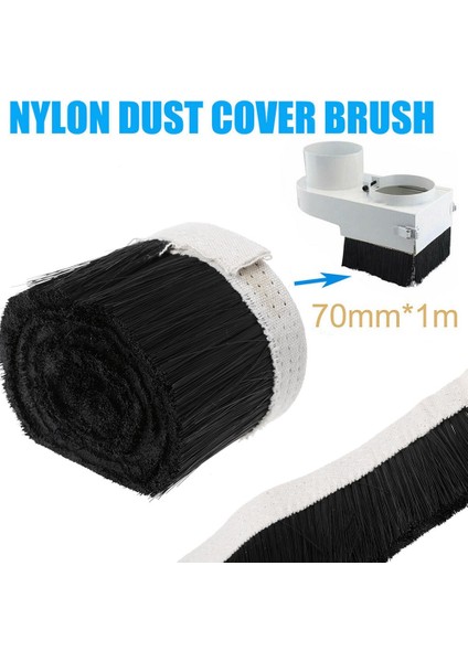 1 Metre 70MM Toz Kapağı Elektrikli Süpürge Fırça Makinesi Naylon Alet Cnc Freze Aksesuarları Gravür (Yurt Dışından) fırsatları