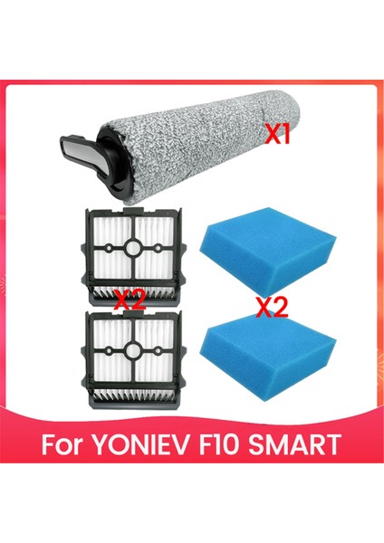 F10 Smart Zemin Fırçalama Makinesi Aksesuarları Yedek Parçaları Için 5 Adet Ana Fırça ve Filtre Seti (Yurt Dışından)