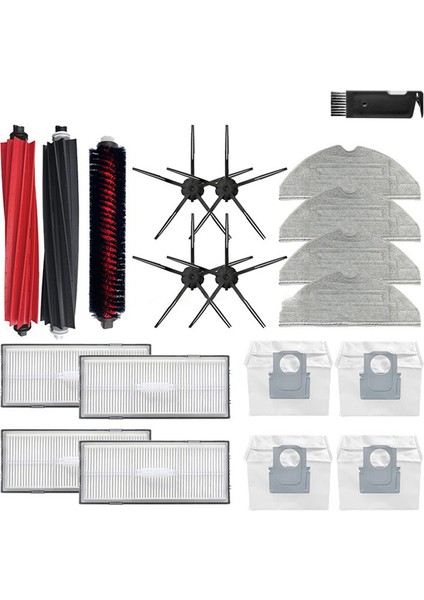 S8 Plus S8+ Pro Ultra G20 Elektrikli Süpürge Parçaları Ana Yan Fırça Mop Hepa Filtresi Tekerlekli Aksesuar (Yurt Dışından)
