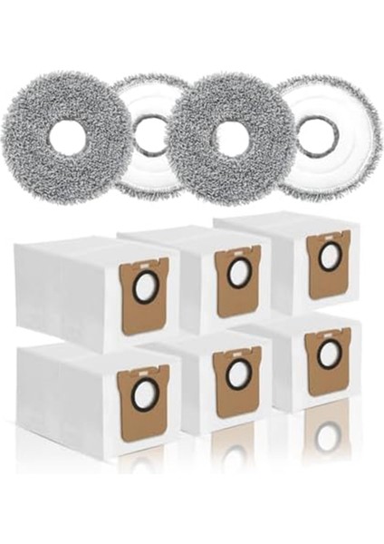 L10S Ultra L10 Prime L20 Ultra Için Toz Torbası Mop Bezleri, 6 Elektrikli Süpürge Torbası Islak Pedler (Yurt Dışından)