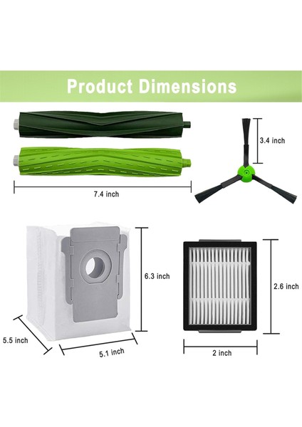 I3 I3+ I7 I7+ I4 I6 I6+I8 I8+/artı E5 E6 E7 J7 Ie & J Serisi Vakum Ana Yan Fırça Hepa Filtre Torbaları (Yurt Dışından) fiyatları