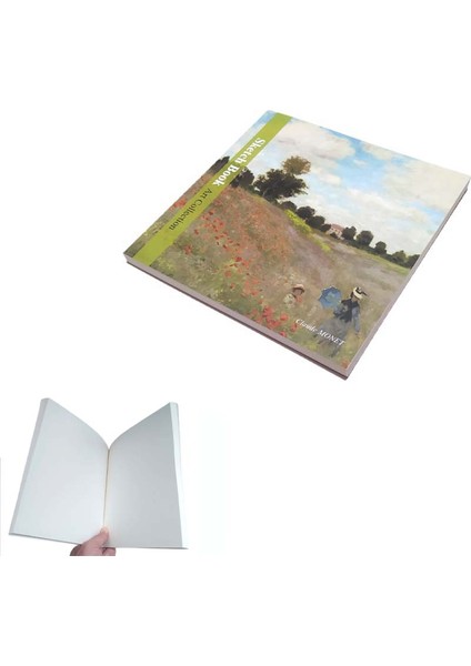 60 Yaprak Çizgisiz Serbest Çizim Eskiz Defteri Özel Baskı Kapaklı Defter (Ebat: 19,5 cm x 19,5 Cm)