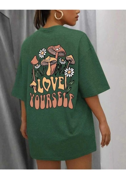 Malkoçbey Love Yourself Baskılı T-Shirt