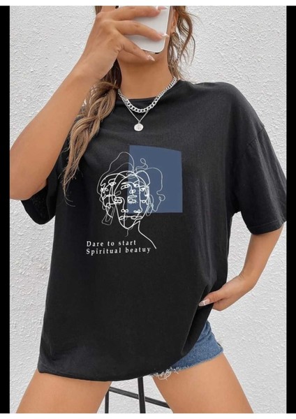 Malkoçbey No7 Baskılı Kapüsonlu Oversize Unisex Swetşhirt