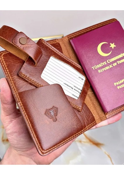 Hakiki Deri Pasaport Kılıfı Ve Valiz Etiketi 2038 fiyatları