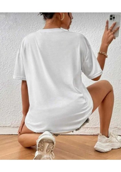 Malkoçbey Cep Detay Baskılı Oversize Unisex Basic T-Shirt fiyatları