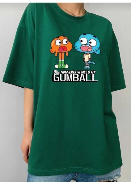 Aya Tırmanan Astronot Baskılı Oversize Basic O Yaka Unisex T-Shirt
