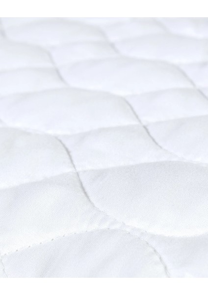 Eleta Kapitoneli Fitted Çift Kişilik Yatak Alezi - Beyaz modelleri