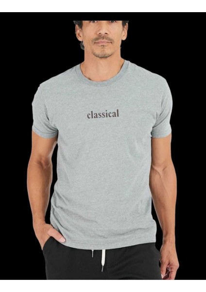 Malkoçbey Renkli Tüy Baskılı T-Shirt