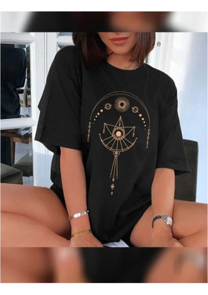 Malkoçbey Black Oversize Unisex Swaetşhirt