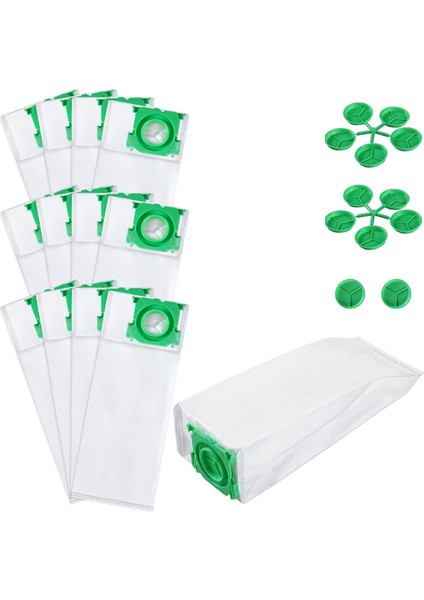 KX/C/370 x Serisi Extra Pet Xp2 Xp3 5093ER Filtresi Için Uyumlu 12 Adet Elektrikli Süpürge Torbası (Yurt Dışından)