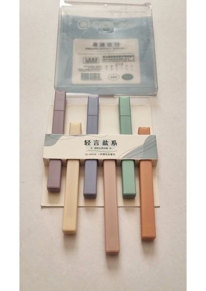 6'lı Ultra Soft Pastel Renkler Fosforlu Kalem Oecac QJ-0924A modelleri