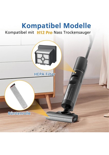 H12 Pro Islak Kuru Elektrikli Süpürge Yedek Parçaları Için Fırça Rulosu ve Hepa Filtresi (Yurt Dışından) fırsatları