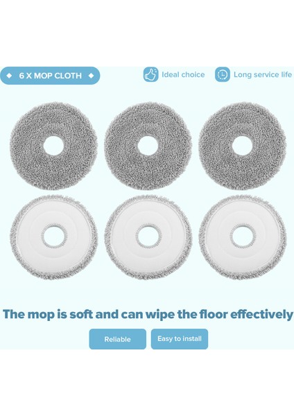 L10S Pro Ultra Heat / X30 Robot Süpürge Ana Yan Fırça Hepa Filtre Paspas Bezi Toz Torbaları Parçaları (Yurt Dışından) indirimleri