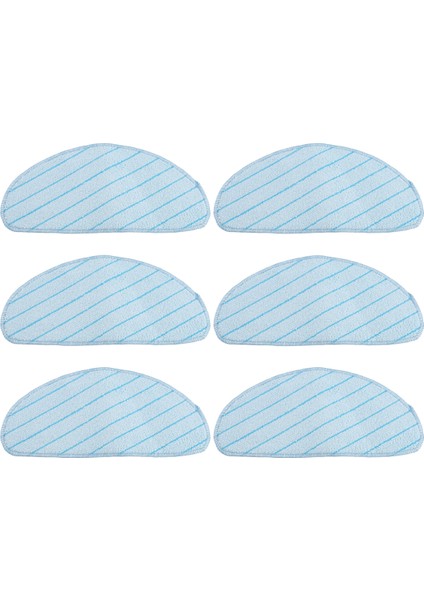 Ozmo T9 Robot Süpürge Temizleme Için 6 Adet Mendil Yıkanabilir Paspas Pedi Bez Bez (Yurt Dışından)