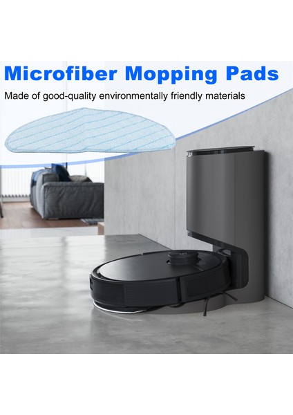 Ozmo T9 Robot Süpürge Temizleme Için 6 Adet Mendil Yıkanabilir Paspas Pedi Bez Bez (Yurt Dışından) fırsatları