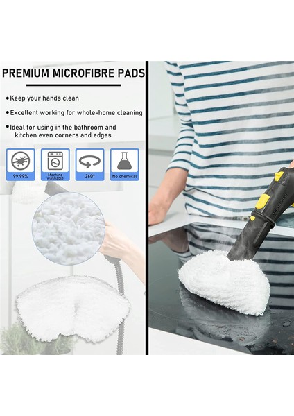 12 Parça Mikrofiber Bez Seti, Buharlı Temizleyici Easyfix Sc2 Sc3 Sc4 Sc5 Için Aksesuar Uyumlu (Yurt Dışından) indirimleri