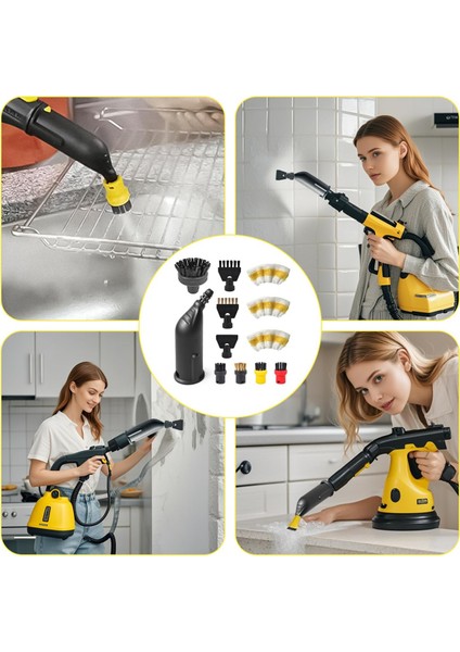 Buharlı Temizleyici Aksesuarları Easyfix Sc1 Sc2 Sc3 Sc4 Sc5 Yuvarlak Fırça Seti Yedek Parçaları (Yurt Dışından) indirimleri