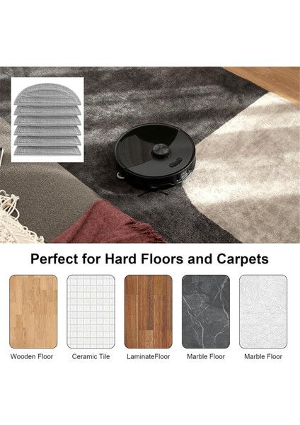 6 Adet Paspas Bezi Yedek Parçaları S8 Maxv Ultra / Max Robot Süpürge Paspas Pedleri (Yurt Dışından) modelleri