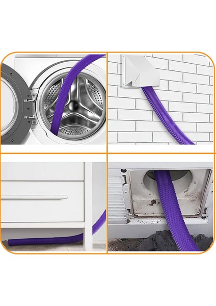 V7 V8 V10 V11 V12 V15 Vakum Esnek Lint Temizleme Hortumu Ataşmanı Için Kurutma Havalandırma Temizleme Kiti (Yurt Dışından) indirimleri