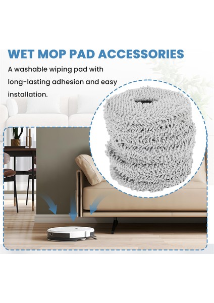 X10+& L10S ULTRA/L10 Ultra Robot Süpürge Için 12'li Mendil Paketi, Mikrofiber Islak Paspas Pedleri Aksesuarları (Yurt Dışından) indirimleri