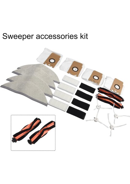 R1/R1A/R1 Pro/s1 Robot Süpürge Ana Yan Fırça Hepa Filtre Paspas Bezi Yedek Parçaları (Yurt Dışından) modelleri