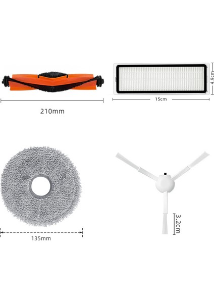 Robot Süpürge X20+/X20 Plus Ana Fırça Yan Paspas Filtresi Aksesuarları (Yurt Dışından) modelleri