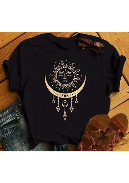 Malkoçbey El Baskılı Oversize Unisex O Yaka Swaetşhirt
