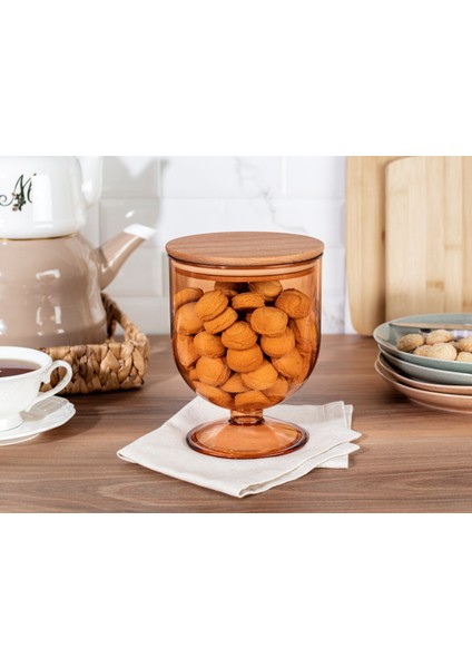 Marion Ahşap Kapaklı Saklama Kabı 1600ml