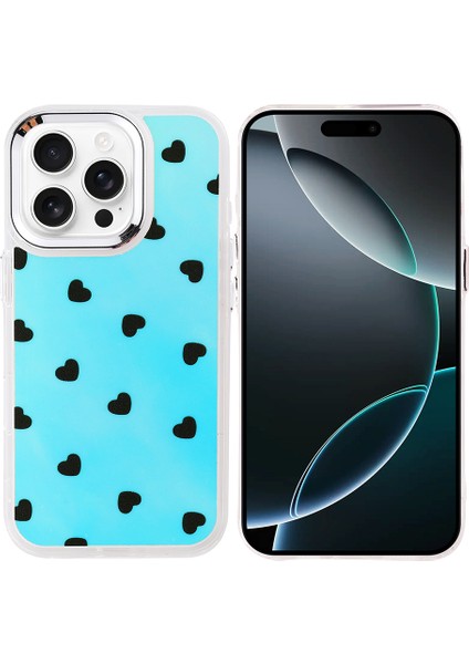 iPhone 16 Pro Kılıf Airbag Tasarımlı Sah Hadra Kapak - Kalp