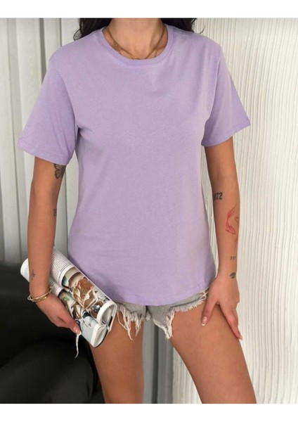 Malkoçbey Happınnes Baskılı Oversize Unisex Basic T-Shirt